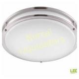 Hampton Bay Brushed Nickel LED Flushmount
New