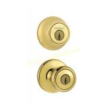 Kwikset	Tylo Polished Brass Entry Door Knob and