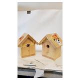 **2 Crates & Pallet bird houses **1 is missing