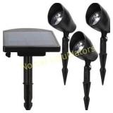 Hampton Bay Solar Black Outdoor Integrated LED