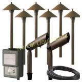 Hampton BayLow-Voltage Black Outdoor Halogen