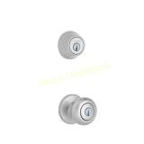 KwiksetCove 690 Satin Nickel Keyed Entry Knob and