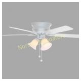 Clarkston 44 in. Indoor White Ceiling Fan with