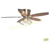 Hampton Bay Stoneridge 52 in. LED Brushed Nickel