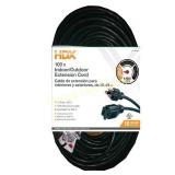 HDX100 ft. 16/3 Indoor/Outdoor Extension Cord,