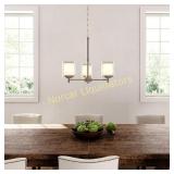 Hampton Bay Burbank 3-Light Brushed Nickel