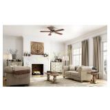 Hugger 52 in. LED Indoor Brushed Nickel Ceiling