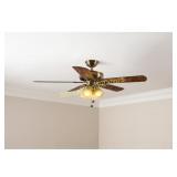 Hampton Bay Lyndhurst 52 in. LED Antique Brass