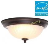 *Commercial Electric13 in. 2-Light Brushed Nickel