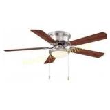 Hugger 52 in. LED Brushed Nickel Ceiling Fan.
