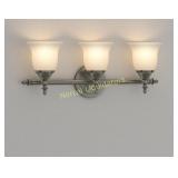 Hampton Bay Olgelthorpe 3-Light Brushed Nickel