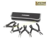 Husky Mini Pliers Set with Bonus Pouch (5-Piece).