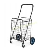 Mainstays Adjustable Rolling Shopping Cart like