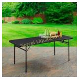 Mainstays 6 Foot Bi-Fold Plastic Folding Table.