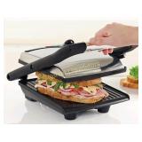 Bella Panini Stainless Steel Non-Stick Black