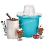 Nostalgia 4-Quart Blue Bucket Electric Ice Cream