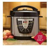 **Tristar 8 Qt. Power Cooker Plus **preowned