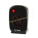 Soleil Personal Electric Ceramic Heater, 250 Watt