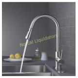 WEWE Single Handle High Arc Brushed Nickel Pull