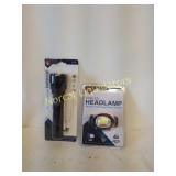 USB rechargeable 300 lumen  flashlight and COB