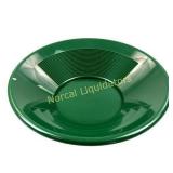 14" GREEN Plastic Gold Pan w/ Shallow & Deep