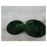 LOT 2 NEW GOLD PANS 12 IN & 10 IN DOUBLE RIFFLES