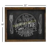 Rustic Wood Premium Surface Magnetic Chalk Board-