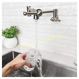 Lordear Pot Filler Faucet Wall Mount Commercial