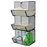 ESYLIFE Large Wall Hanging Fruit Basket Bathroom