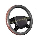 CAR PASS Universal Fit Full Wood Grain Leather