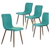 New Set of 4 Dining Chairs Fabric Cushion Kitchen