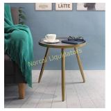 Round Side Table, Metal End Table,