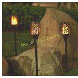 Solar Torch Light with Flickering Flame,Fire