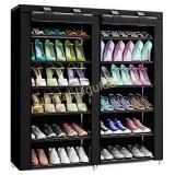 TXT&BAZ 36-Pairs Portable Shoe Rack Double Row