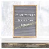 Gray Felt Letter Board with 696 Letters, Numbers