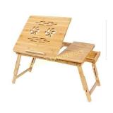SONGMICS Bamboo Laptop Desk Serving Bed Tray