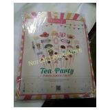 30 PC TEA PARTY PHOTO BOOTH PROPS NEW IN PACKAGE