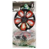 15 inch Hubcaps INVERTED Red & Black "SPA" 15"