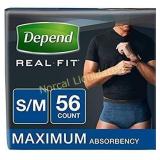 Depend Real Fit Incontinence Briefs for Men,