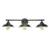 LMSOD Vintage Industrial Black 3 Light Tube Wall
