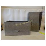 3 colapsible storage bins 16"x10" appear new