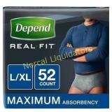 Depend Real Fit Incontinence Briefs for Men