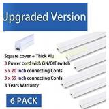 Pack of 6) LED T5 Integrated Single Fixture