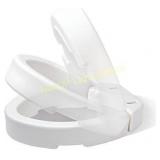 Carex Elongated Hinged Toilet Seat Riser - Adds