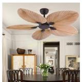 Amzn price $369 Palm 52-Inch Tropical Ceiling