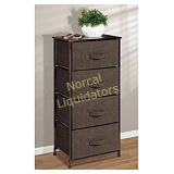 mDesign Vertical Dresser Storage Tower -Measures