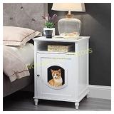 Cat Washroom Storage Bench, Litter Box Cover with