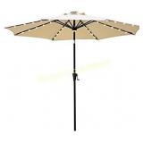 C-Hopetree 9ft LED Light Patio Market Umbrella
