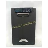 Storage clipboard with calculator Black