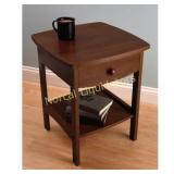 Winsome Wood Curved Nightstand / End Table.
